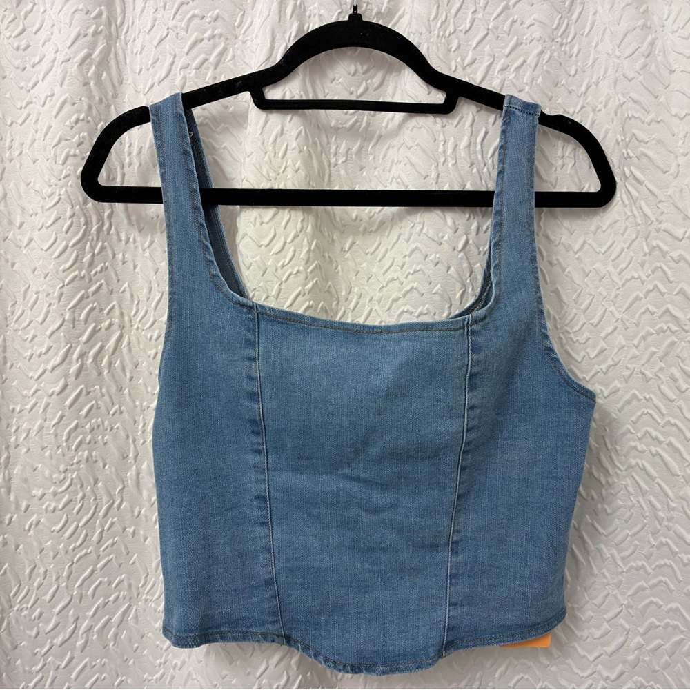 Women's Blue Denim Tank Top
